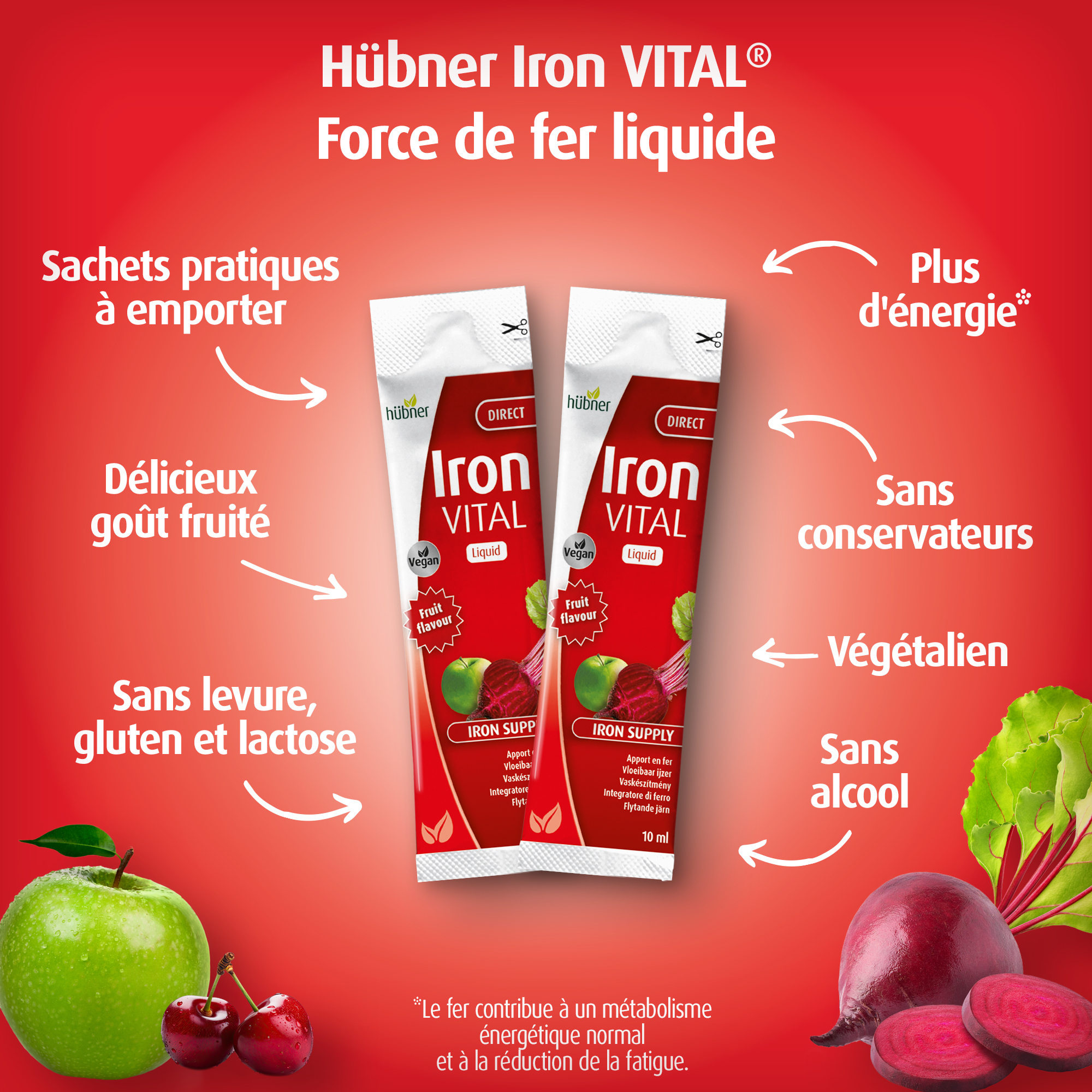 IRON VITAL® FORCE DE FER est disponible en 2 formats :